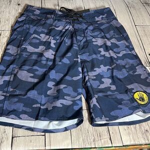 Body Glove Men's Vapor Camo Stretch Boardshorts Swimwear Size S NWT